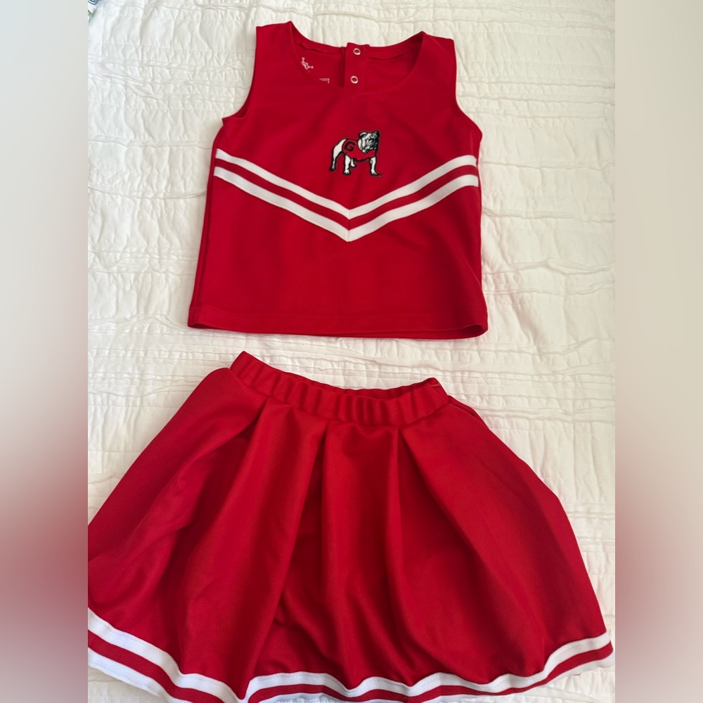 University of Georgia Cheer Set youth size 8